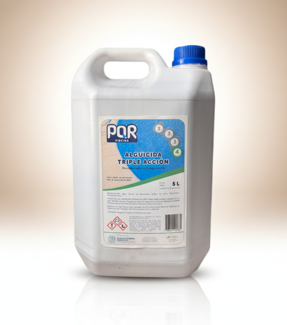 Alguicida triple acción