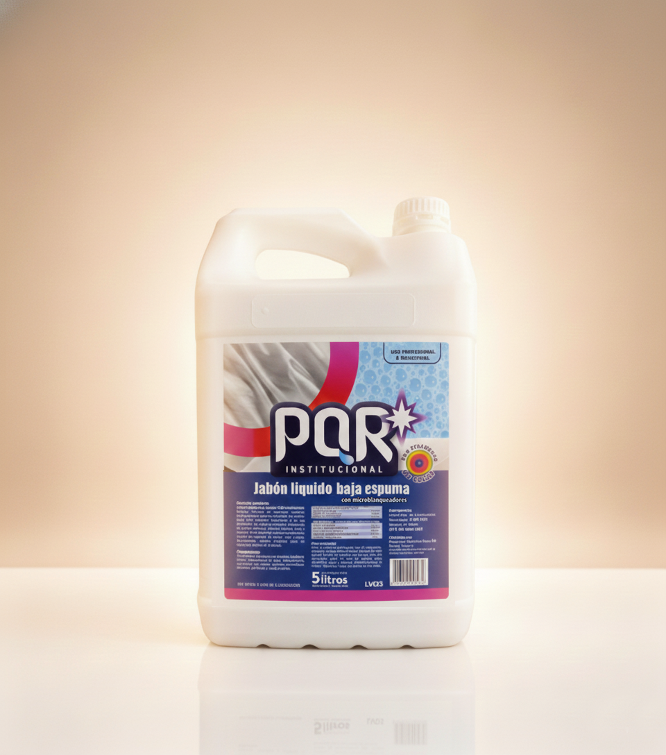 jabón líquido baja espuma