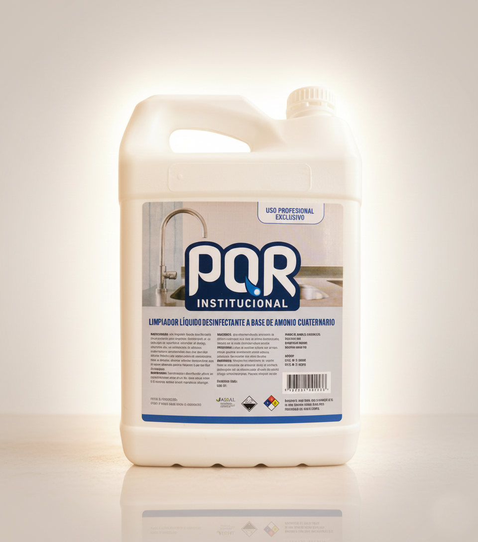 Limpiador líquido desinfectante a base de amonio cuaternario